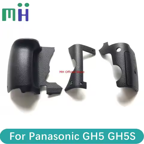 NEW For Panasonic GH5 GH5S SD Memory Card Cover Lid Door Grip Rubber + Front Cover Left Side Rubber 
