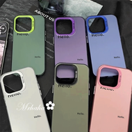 MrHaha Y17s เคสสำหรับ Vivo 4G Y17 Y15A Y16 Y22 Y21 Y20 Y27 Y36 4G Y02 Y1S Vivo V29กรอบเลนส์ตัวอักษรเรียบง่ายป้องกันโทรศัพท์ตกเคสป้องกันฝาหลัง