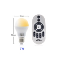 Hunta 7W/12W E27 Light Bulb RF2.4G Remote Control LED Light Bulb Dimmable Light Bulb Household Light