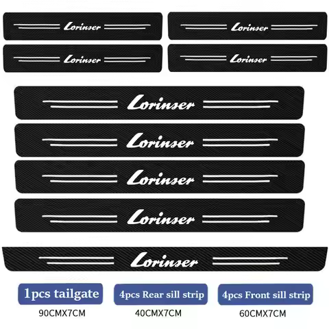 Car Door Sill Stickers Accessories for Lorinser Mercedes Benz LS560MX LX MS500L VS MS500 GS LS500 W2