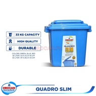 Orocan Quadro Slim Water Drum / Utility Pail / Water Container/ Utility Can 33 and 55 Liters