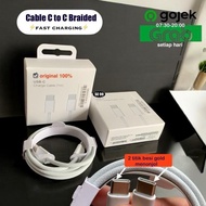 NEW Cable iphone 15 16 USB-C to USB-C fast charging original 100% C to C Cable Charger