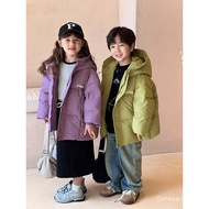 Children's Winter Warm Clothing Cotton Jacket Boys and Girls Fleece Coat Kids Winter Windproof T6CN 