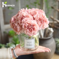 Konco 5 Heads Peonies Fake Flowers Artificial Flowers Peony Bouquet for Wedding Decoration Home Decor Silk Hydrangeas Cheap Flower