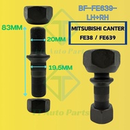 BF-FE639-LH+RH Mitsubishi Canter FE639 / FE83 (Depan/Front) Wheel Hub Bolt With Nut Tyre Screw Tayar