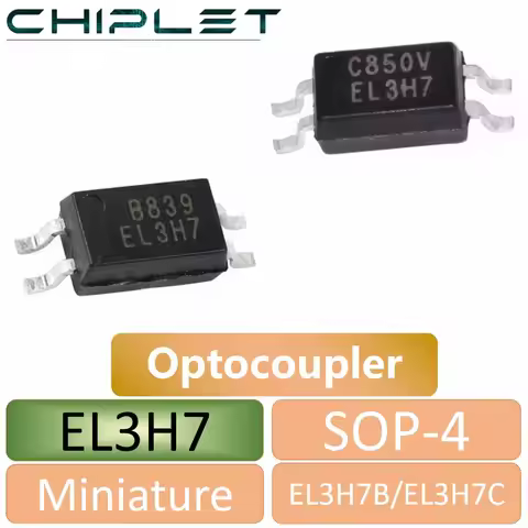 30Pcs Photocoupler EL3H7 OptoCoupler SOP-4 EL3H7-B EL3H7-C SMD Patch Ultra-small optocoupler 3H7 EL3