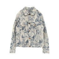 路易威登經典Monogram牛仔外套 #46 棉質 米色 藍色 二手 男款