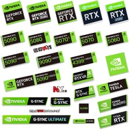 Original RTX5090 5080 5070Ti 5060 5050 Computer 4399 Sticker Notebook Graphics Card Label