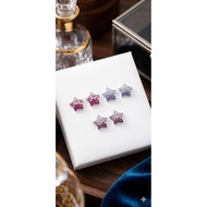MATA Star Earrings, genuine S925 silver, genuine S925 silver, genuine S925 silver Earrings,/ Silver 
