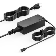 65W USB C Charger Compatible with Lenovo Laptop- Thinkpad T480s T580s T490 E480 E580, Chromebook 100