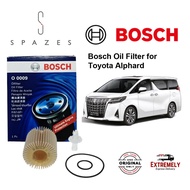Toyota Alphard Oil Filter 0986AF0009 Bosch Oil Filter Penapis Minyak Hitam Alphard