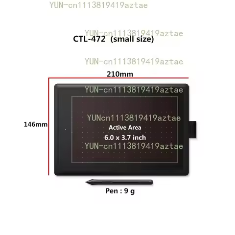 CTL-472 Digital Graphic Tablet for Drawing Painting &Game OSU, 2048 Level Pen Tablet Support Android