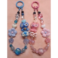 GANTUNGAN Lilo & Stitch (Stitch and Angel Ver.) Phone Strap Bag Charm/ Mobile Phone Hanger/ Luxury B