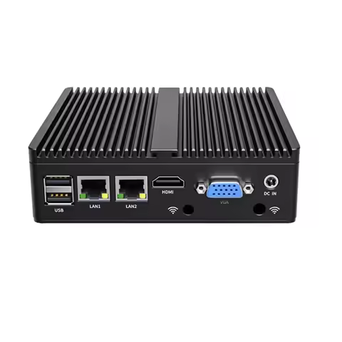 Mini PC Intel N2840 Desktop Computer Pfsense DDR3L Msata SSD 2Lan 2COM VGA HD Display