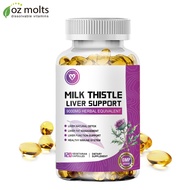 Ozmolts Milk Thistle Capsule Liveraide Silymarin Capsule Milk Thistle Supplement Vitamins for Immune