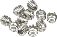 M8 x 6mm Hex Socket Head Cup Point Set Screws, Metric Grub Screws, A2-70, Socket Head Screws, DIN914