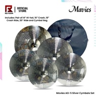 Mavies AG-5 Silver Cymbal Set
