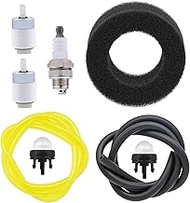 Air Filter Spark Plug Fuel line Filter Repower Kit for Troy-Bilt TB15CS TB25CS TB25ET TB75SS TB90BC 