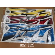 YAMAHA RXZ CATALYZER BODY STICKER (12) - DECAL MOTORCYCLE RXZ