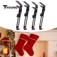 [Available] 4x Christmas Stockings Holder Hanger Backpack Hook Metal Fireplace Stocking Garland Hang
