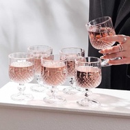 6 Diamond Wine Glass Goblet Cheers Glass Wine Champagne Whiskey Glass Glass Glass Glass Glass