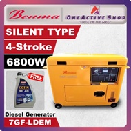 BENMA 6.8KW Silent Canopy Diesel Generator Set 7GF-LDEM (TOP OPEN TYPE) - 3 Month Warranty