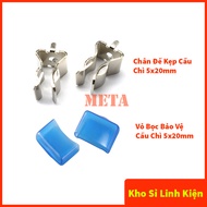 [Combo of 10] 5x20 mm Fuse Clamp Stand, 5x20 plastic fuse protective cover