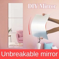 20*20/30*30cm Acrylic Soft Non-glass Mirror Sticker/Unbreakable Wall Mirror for Home DIY Decoration