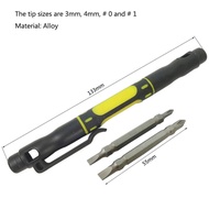 Alloy Stanley 4-in-1 Pocket Screwdriver 66-344 With Two Double-Ended Bits Kit ☆Westyle