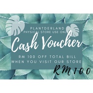 Plantderland LIMITED CASH VOUCHER RM100