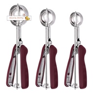 Cookie Scoop for Baking Set of 3, Ice Cream Scoop Stainless Steel, Cookie Dough Scoop, Cupcake Scoop