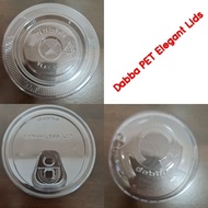 ♞Dabba PET Elegant Dabba Lids Dome Lid / Flat Lid / Strawless Lid 50pcs/pack