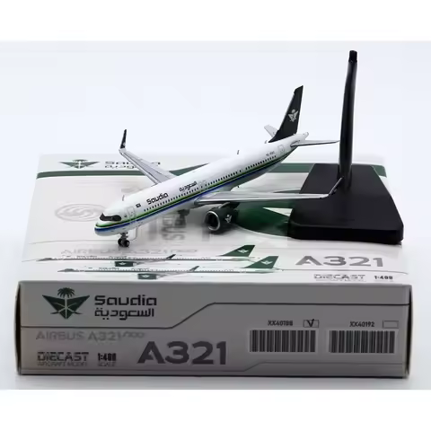 XX40188 Alloy Collectible Plane Gift JC Wings 1:400 Saudi Arabian Airlines "Skyteam" Airbus A321 Die