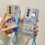 Casing OPPO RENO 12 RENO 12 PRO Kartun empat sisi anti-jatuh silikon lembut Phone Casing