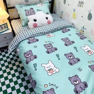 3/4 In1 Bedding Sets Kids Girls Comforter Cover Bed Sheet Flat Mattress Protector Flat Bedsheet Set with Pillowcases Dormitory Home Single Queen King Size
