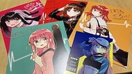 Bocchizaroku! Animate Limited A5 Size 4P Leaflet Postcard All 5 Types Hito Gotou Ikuyo Kita Aiko Yoyoko