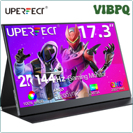 VIBPQ UPERFECT 2K 144Hz Portable Monitor 17.3 Inch 2560x1440P IPS Screen For Gaming Travel Laptop Phone Game Console Steam Deck PS4/5 TEVAN