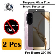 2 Pcs Honor 200 5G Privacy Anti-Spy Screen Protector For Honor 200 90 X9B X9A X8B X7B X6B Pro Lite 4