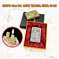 BẬT LỬA ZIPPO GAS ĐÁ 1935 VARGA GIRL G-15 ( CÓ HỘP )