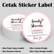 Print Round Tiedye LABEL STICKER/Food Beverage LABEL STICKER