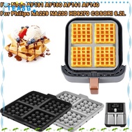 TEASG 1pcs Waffle Baking Mold, Reusable Square Air Fryer Waffle Maker, Silicone Waffle Mould for Nin