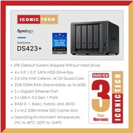 Synology DiskStation DS423 DS423+ DS425+ 4-Bay NAS Enclosure (Without Hard Disk Drive)