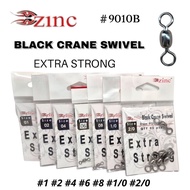 ZINC 9010B BLACK CRANE SWIVEL EXTRA STRONG