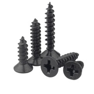 [JLY] KA Phillips Countersunk Self-Tapping Wood Screws (Black Carbon Steel) Phillips Countersunk Sel