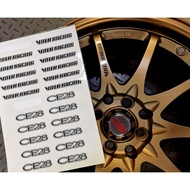 RIM STICKER RAYS VOLK RACING CE28 1SET(4PCS)/Ce28 Auto Option Sticker VOLK RAYS/STICKER Ce28 Sticker