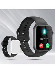 2024年新款2.01英寸全螢幕男女運動智慧手錶，具有電話通話功能、步數和卡路里計數、通話和訊息通知。多功能智慧手錶，附原廠手錶帶，適用於Android/IOS手機。