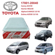 ENGINE AIR FILTER TOYOTA ALPHARD ANH10 3.0CC V6/CAMRY ACV30/ESTIMA ACR30 3.0CC V6/HARRIER MCU30 3.0C