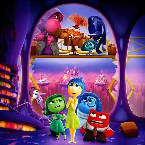 Disney 5D Diamond Mosaic Cartoon Joy Inside Out DIY Painting Full Square Round Drill New Sadness Emb