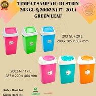 NEW SALE DUSTBIN 17-20 LITER GREEN LEAF TRASH CAN (203 GL- 2002N)
