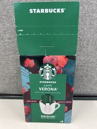 已過期 星巴克 STARBUCKS Origami CAFFÈ VERONA 掛耳式滴漏咖啡 (4包)